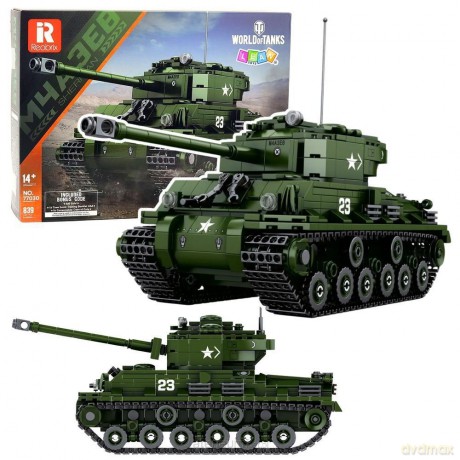 Klocki konstrukcyjne czołg Sherman M4A3E8 1:30 [KLOCKI]