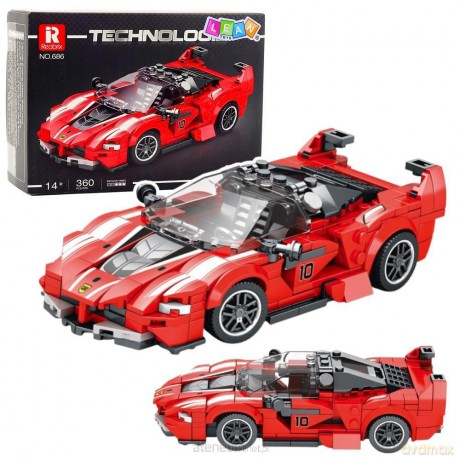 Klocki konstrukcyjne wyścigówka FXX-K 360 el. [KLOCKI]