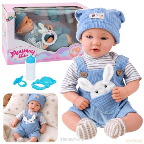 Lalka bobas interaktywna z dźwiękami 39cm