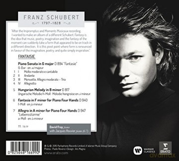 Jacques Rouvier David Fray: Schubert: Fantasie [CD]