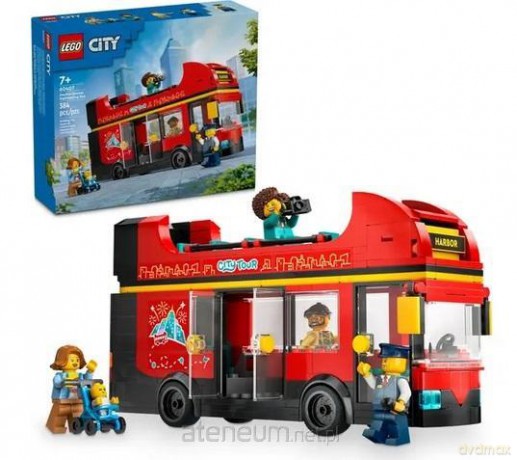 LEGO CITY 60407 (5szt) Autokar czerwony piętrowy [KLOCKI]
