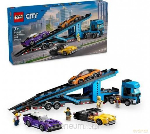 LEGO CITY 60408 (3szt) Laweta z samochodami sport [KLOCKI]