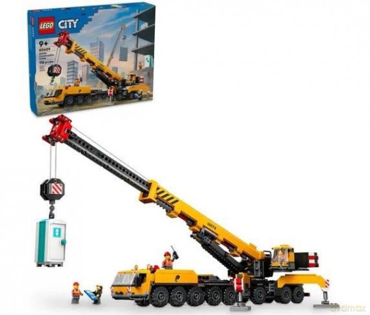 LEGO CITY 60409 (3szt) Żuraw żółty ruchomy [KLOCKI]
