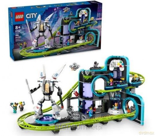 LEGO CITY 60421(2szt) Park świat robotów z roller [KLOCKI]