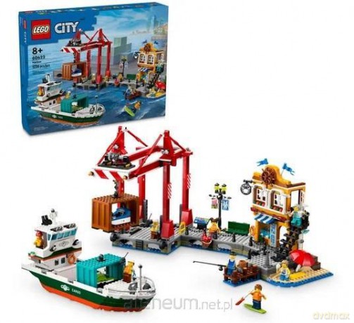 LEGO CITY 60422 (3szt) Port ze statkiem towarowym [KLOCKI]
