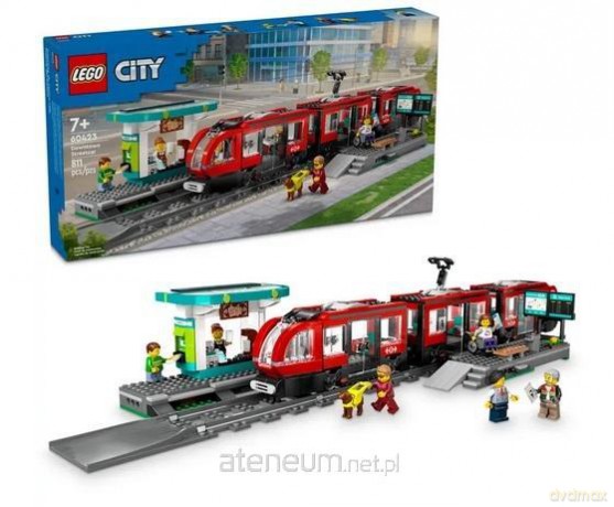 LEGO CITY 60423 (3szt) Tramwaj miejski ze stacją [KLOCKI]