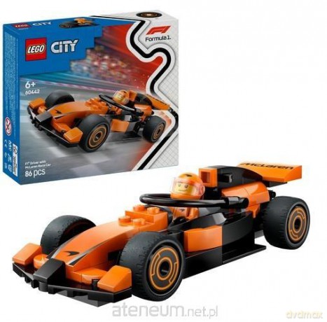 LEGO CITY 60442 (4szt) Kierowca i bolid McLaren [KLOCKI]