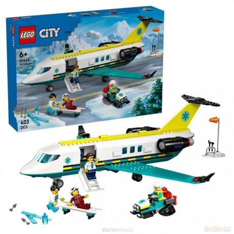 LEGO CITY 60465 (3szt) Samolot pogotowia ratunk [KLOCKI]