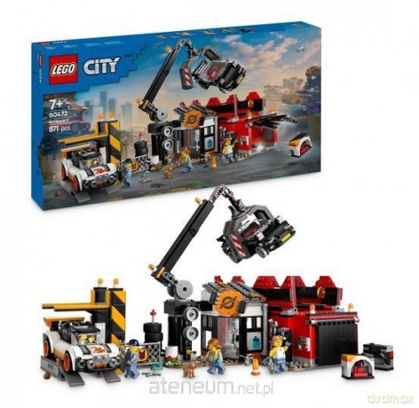 LEGO CITY 60472 (3szt) Złomowisko z samochodami [KLOCKI]