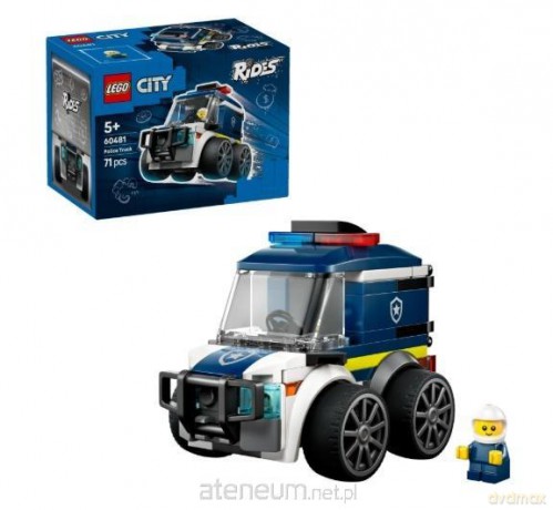 LEGO CITY 60481 (4szt) Ciężarówka policyjna [KLOCKI]