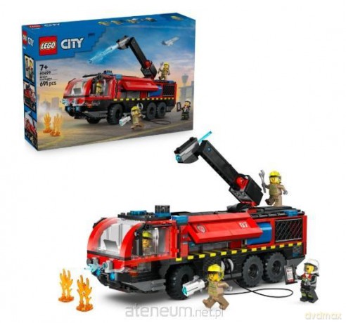 LEGO CITY 60499 (3szt) Lotniskowy wóz strażacki [KLOCKI]