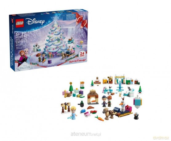 LEGO DISNEY PRINCESS 43273 (3szt) Kalendarz adwen [KLOCKI]