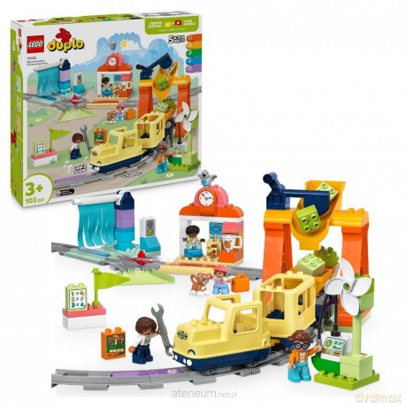 LEGO DUPLO 10428 (2szt) Duży interaktywny pociąg [KLOCKI]