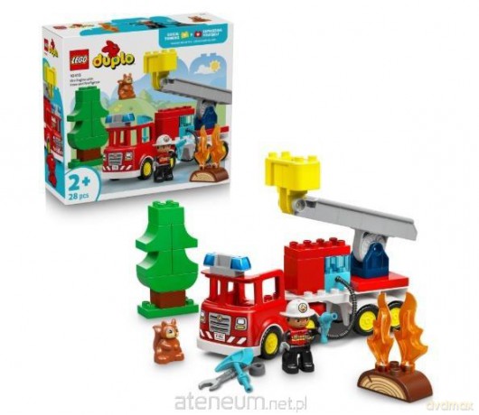 LEGO DUPLO 10473 (4szt) Wóz strażacki z wężem [KLOCKI]