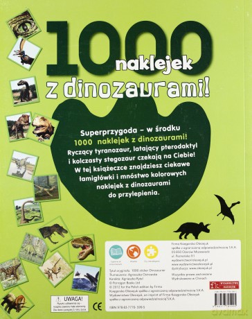 1000 naklejek z dinozaurami! [KSIĄŻKA]