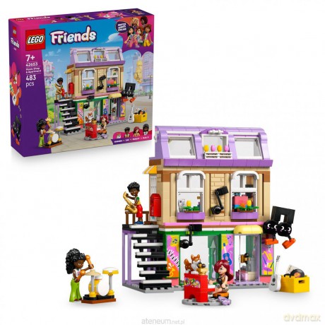 LEGO FRIENDS 42653 (3szt)Sklep muzyczny i mieszka [KLOCKI]