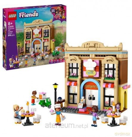LEGO FRIENDS 42655 (4szt) Restauracja i szkoła [KLOCKI]