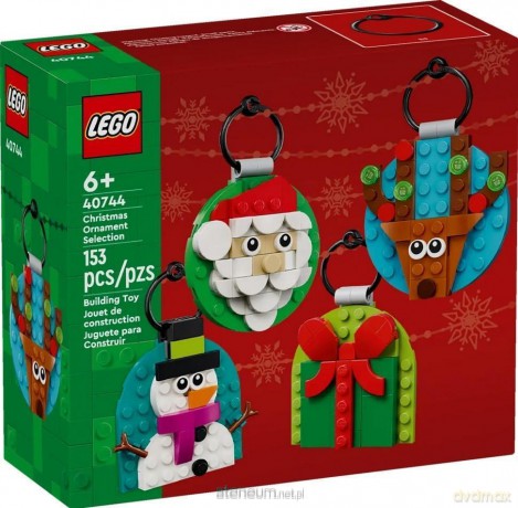 LEGO ICONIC 40744 (4szt) Kolekcja ozdób świąteczn [KLOCKI]