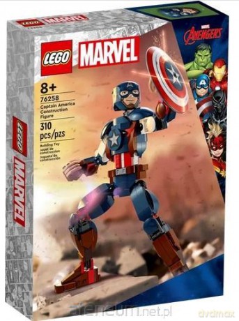 LEGO MARVEL 76258 (6szt) Figurka Kapitana Ameryki [KLOCKI]