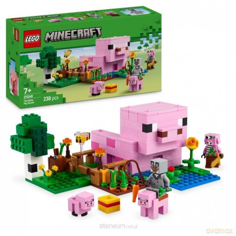 LEGO MINECRAFT 21268 (4szt) Dom prosiaczka [KLOCKI]