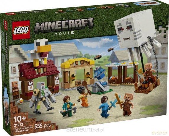 LEGO MINECRAFT 21273 (3szt)Atak balonowego Ghasta [KLOCKI]