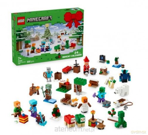 LEGO MINECRAFT 21280 (3szt) Kalendarz adwent 2025 [KLOCKI]