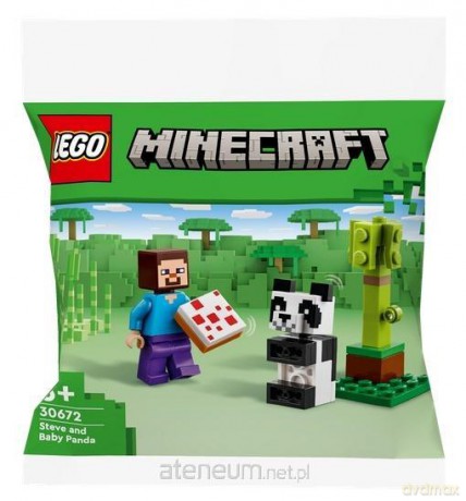 LEGO MINECRAFT 30672 (30szt) Steve i mala panda [KLOCKI]