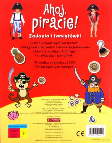 Ahoj, piracie! Zadania i łamigłówki [KSIĄŻKA]