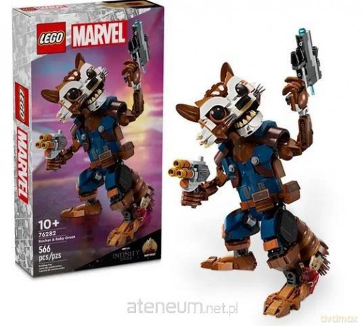 LEGO SUPER HEROES 76282 (4szt) Figurka Rocketa [KLOCKI]