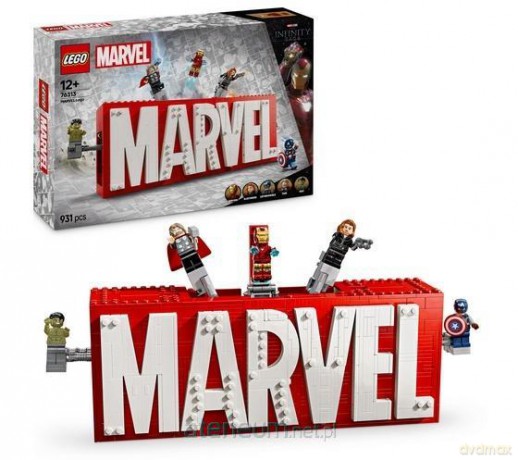 LEGO SUPER HEROES 76313 (3szt) Logo MARVEL z mini [KLOCKI]