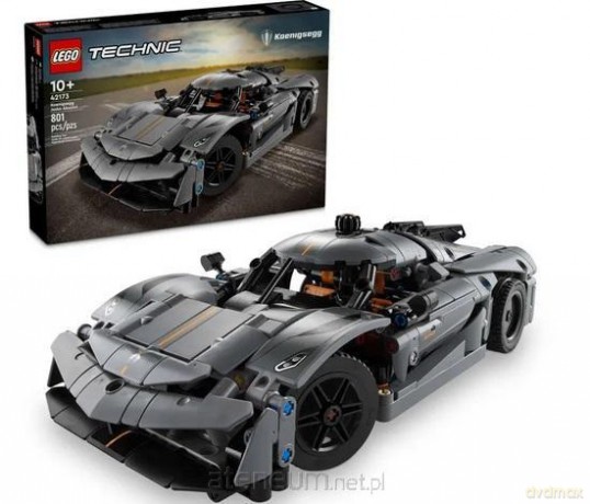 LEGO TECHNIC 42173 (3szt) Szary hipersamochód... [KLOCKI]