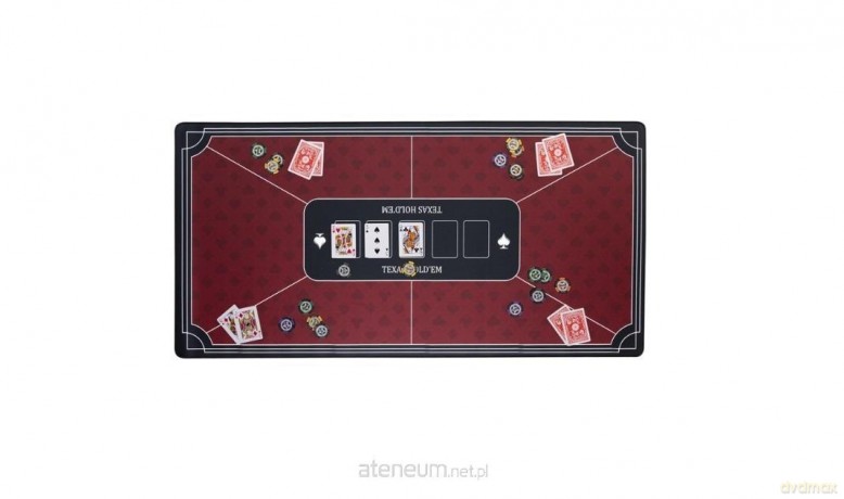 Mata do pokera czerwona (120x60cm) [GRA]