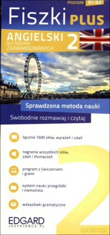 Angielski Fiszki PLUS dla średnio zaawansowanych 2 [KSIĄŻKA]