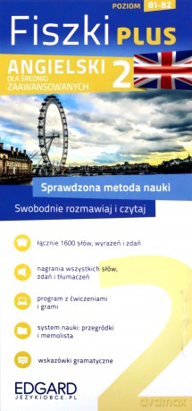 Angielski Fiszki PLUS dla średnio zaawansowanych 2 [KSIĄŻKA]