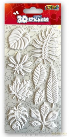 Naklejki 3D Model White Leaves