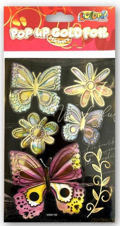 Naklejki foliowe Gold Butterflies