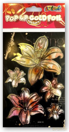 Naklejki foliowe Gold Lilies