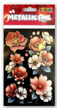 Naklejki foliowe Metalic Double Flowers