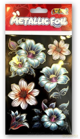 Naklejki foliowe Metalic Double Flowers