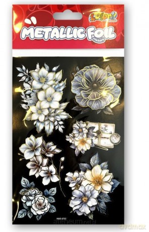 Naklejki foliowe Metalic Double Flowers