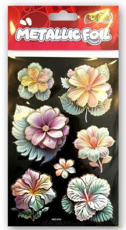 Naklejki foliowe Metalic Double Flowers