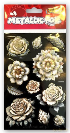 Naklejki foliowe Metalic Double Flowers