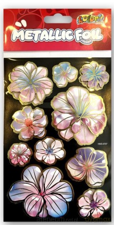 Naklejki foliowe Metalic Double Flowers
