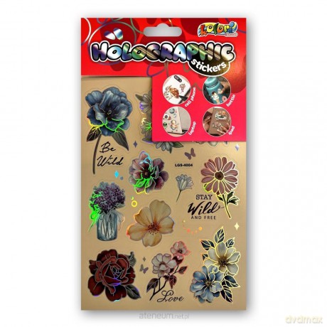 Naklejki holographic flowers