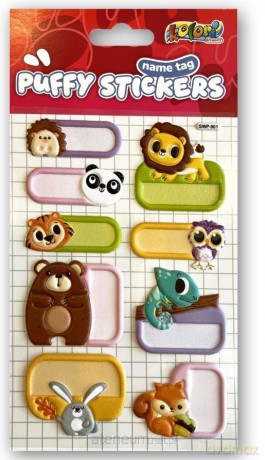 Naklejki Puffy Name Tag Animals