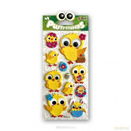 Naklejki puffy swpe easter chicks