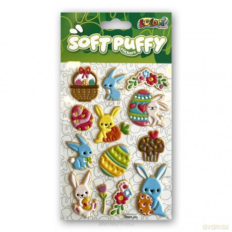 Naklejki puffy swpe happy easter