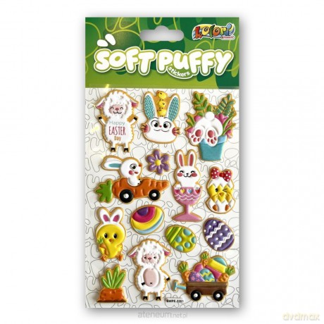 Naklejki puffy swpe happy easter