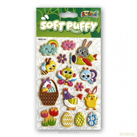 Naklejki puffy swpe happy easter