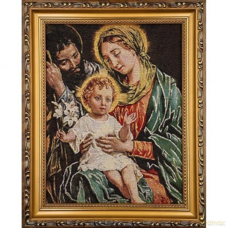 Obraz Haftowany św. Rodzina 22x27,5cm
